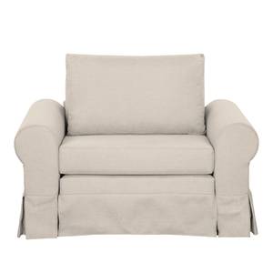 Fauteuil-lit LATINA Country avec housse Tissu - Tissu Doran : Crème