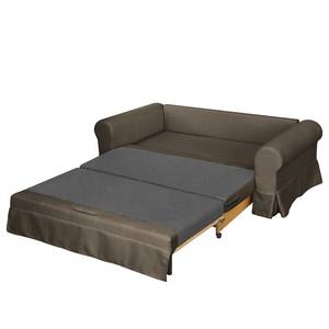 Canapé convertible Larmond Tissu - Taupe - Largeur : 165 cm