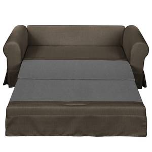 Canapé convertible Larmond Tissu - Taupe - Largeur : 165 cm