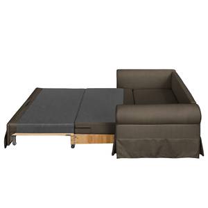 Schlafsofa Larmond Taupe - Breite: 165 cm