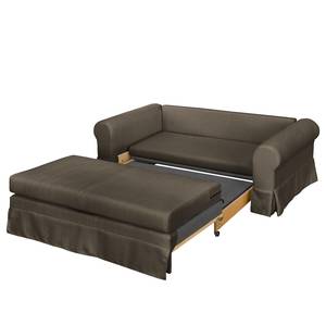 Canapé convertible Larmond Tissu - Taupe - Largeur : 185 cm