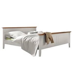 Korsika slaapkamerset (4-delig) massief wit grenenhout/bernsteenkleurig