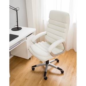 Fauteuil de direction Hatley Imitation cuir - Cuir synthétique Punam: Blanc