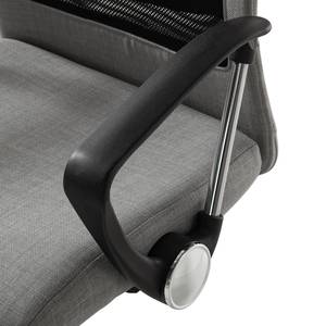 Chaise de bureau Laviano Tissu - Gris - Gris / Noir