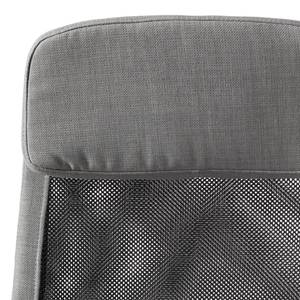 Chaise de bureau Laviano Tissu - Gris - Gris / Noir