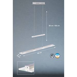 Suspension LED Shine-Mussel Aluminium - 5 ampoules - Doré - Largeur : 105 cm