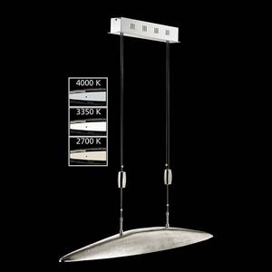 LED-Pendelleuchte Shine-Mussel Aluminium - 5-flammig - Silber - Breite: 105 cm