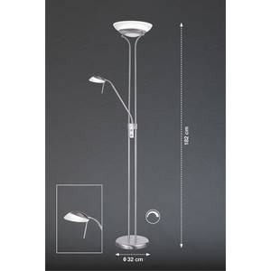 Lampadaire Breydin Nickel Argenté 2 ampoules