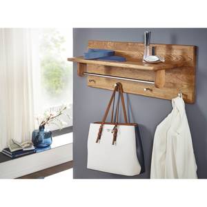 Wandgarderobe Anamur massief wild eikenhout - Eik - Breedte: 100 cm