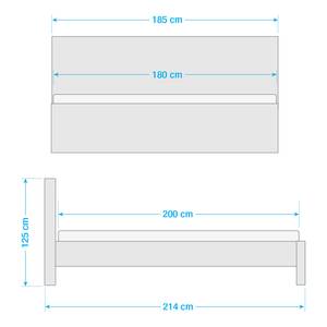 Houten bed TAMATI massief grenenhout - 180 x 200cm