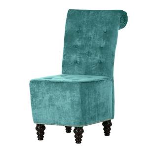 Fauteuil Comodo I Microfibre - Gris - Bleu pétrole