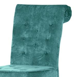 Fauteuil Comodo I Microfibre - Gris - Bleu pétrole