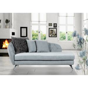 Chaise longue Leeman microvezel - Armleuning vooraanzicht links