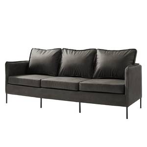 Sofa Southwell (3-Sitzer) Antiklederlook - Basalt