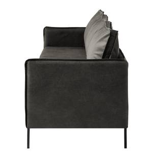 Sofa Southwell (3-Sitzer) Antiklederlook - Basalt