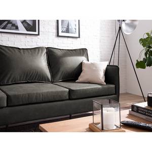 Sofa Southwell (3-Sitzer) Antiklederlook - Basalt