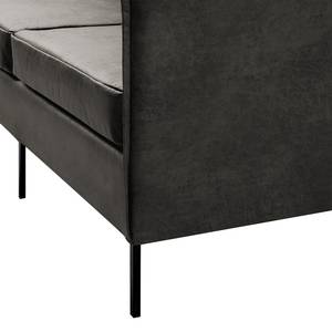 Sofa Southwell (2-Sitzer) Antiklederlook - Basalt