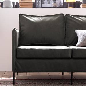 Sofa Southwell (2-Sitzer) Antiklederlook - Basalt