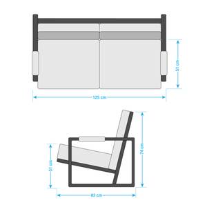 Sofa Rhode (2-Sitzer) Antiklederlook - Mittelbraun