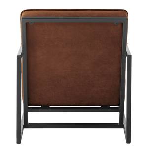 Fauteuil Rhode antieke leerlook - Middel bruin