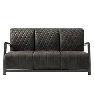 Sofa Straid (3-Sitzer) Antiklederlook - Basalt