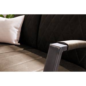 Sofa Straid (2-Sitzer) Antiklederlook - Braungrau