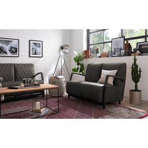 Sofa Straid (2-Sitzer) Antiklederlook - Basalt