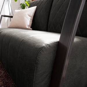 Sofa Straid (2-Sitzer) Antiklederlook - Basalt