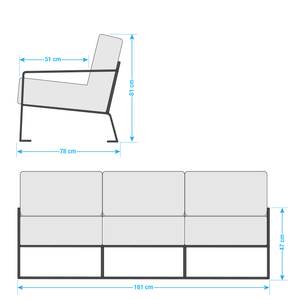 Sofa Voda (3-Sitzer) Antiklederlook - Cubanit