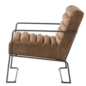 Fauteuil Voda I antieke leerlook - Cubanit