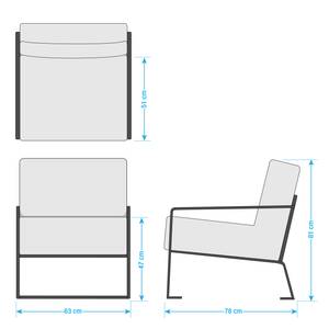 Fauteuil Voda I antieke leerlook - Cubanit