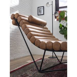 Chaise longue de relaxation Menlo Aspect cuir vieilli - Cubanite