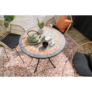 Gartentisch Prato Pro III Stahl - Schwarz - Ø 70 cm