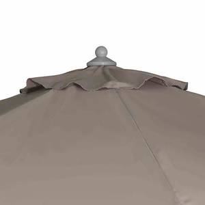 Sonnenschirm Push PRO Aluminium / Webstoff - Grau / Taupe