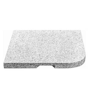 Beschwerungsplatte Hillsboro für Schirmständer - Granit - Grau