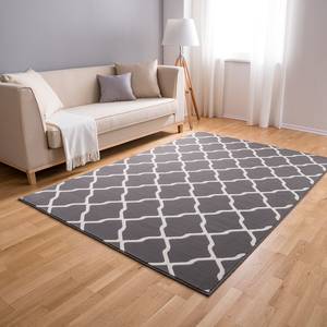 Teppich Mesh Kunstfaser - Grau / Beige - 160 x 230 cm