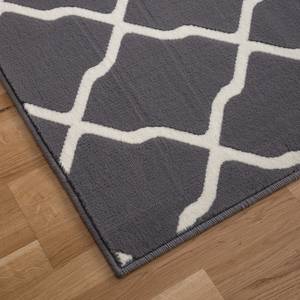 Tapis Mesh Fibres synthétiques - Gris / Beige - 160 x 230 cm