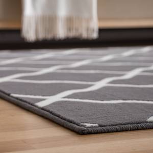 Tapis Mesh Fibres synthétiques - Gris / Beige - 160 x 230 cm