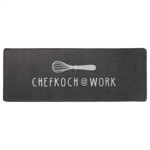 Tapis de couloir Chefkoch Fibres synthétiques - Noir