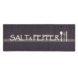 Läufer Salt & Pepper Kunstfaser - Schwarz