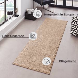 Teppich Uni Pure Kunstfaser - Beige meliert - 140 x 200 cm