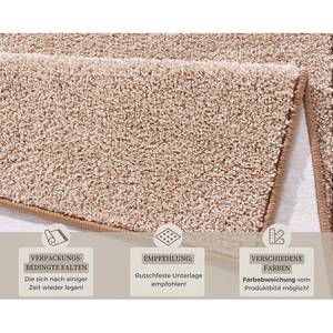 Teppich Uni Pure Kunstfaser - Beige meliert - 140 x 200 cm