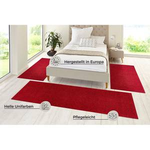 Tapis Uni Pure Fibres synthétiques - Rouge cerise - 200 x 300 cm