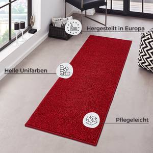 Tapis Uni Pure Fibres synthétiques - Rouge cerise - 200 x 300 cm