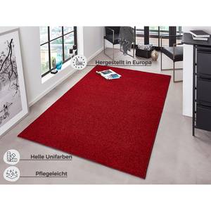 Tapis Uni Pure Fibres synthétiques - Rouge cerise - 200 x 300 cm