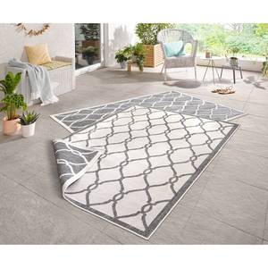 Tapis de couloir int./ext. Rimini Fibres synthétiques - Gris - 80 x 350 cm