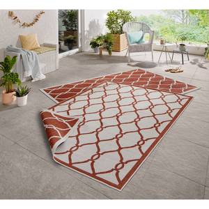 Tapis intérieur / extérieur Rimini Fibres synthétiques - Rouge brique - 160 x 230 cm