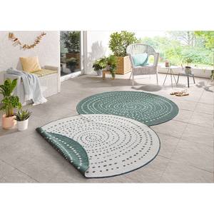 Tapis intérieur/extérieur Bali Fibres synthétiques - Vert vieilli - Diamètre : 200 cm