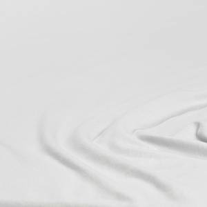 Mako-Feinjersey-Spannbetttuch Rioux Weiß - 180-200 x 200 cm - Weiß - 180 x 200 cm