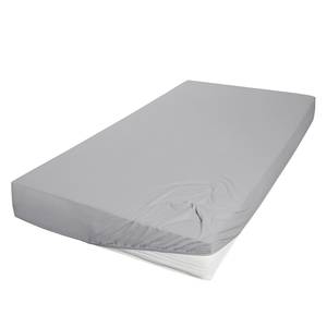 Drap-housse en jersey fin Mako Rioux 100 x 200 cm 140 - 160 x 200 cm - Granit - 140 x 200 cm